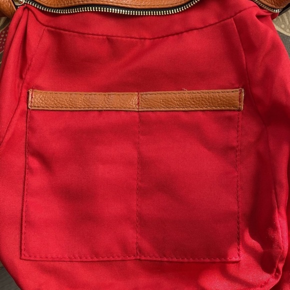 Valentina Tradizione Italiana Convertible Orange Bag/Backpack - Picture 9 of 12